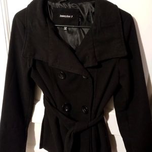 Black medium pea coat
